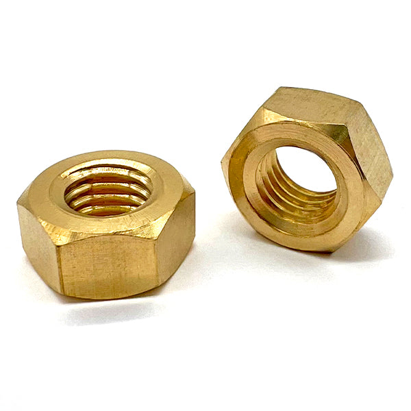 Metric Brass Finished Hex Nuts