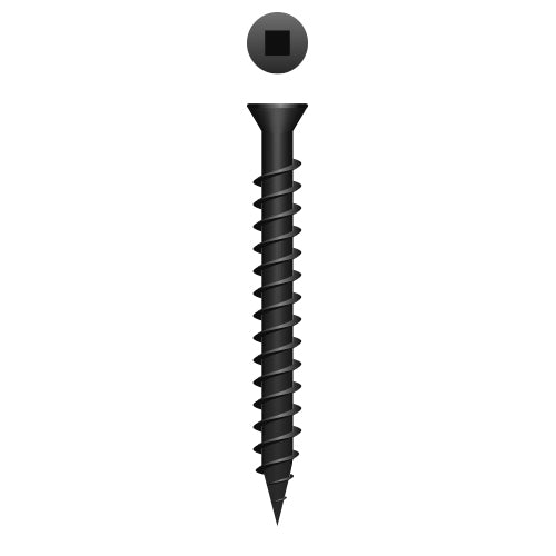 #6 Strong-Point Trim Head 6 x 2-1/4, SQ, Sharp Point, Phosphate