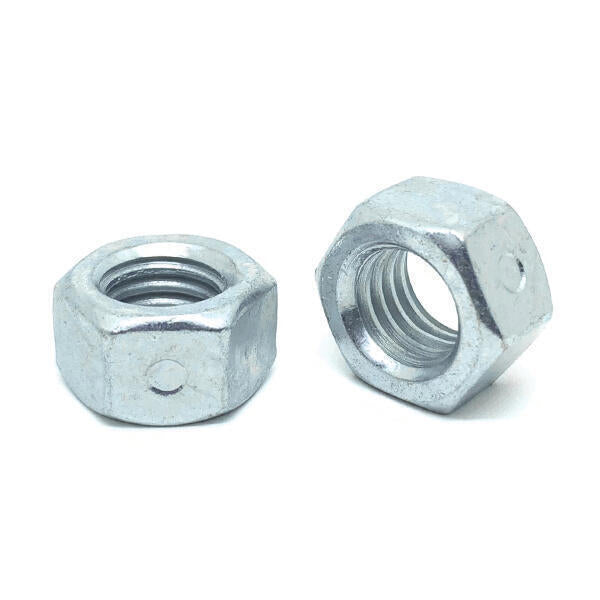 7/16"-20 Steel Two Way Reversible Hex Lock Nuts Zinc