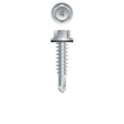 #14 Strong-Point Hex Washer Head w/Washer 14-14 x 1-1/2, 410 Stainless Steel