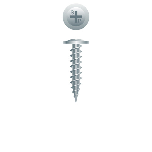 #8 Strong-Point Modified Truss Head 8 x 1-5/8, PH, K-Lath, Zinc