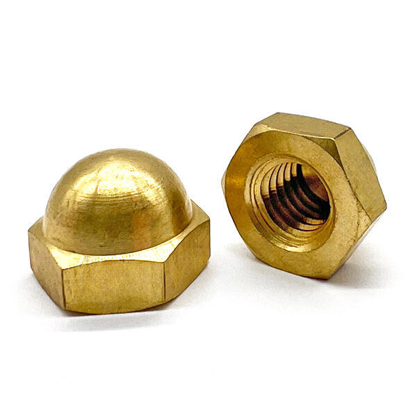 3/8"-16 Brass Acorn Nuts