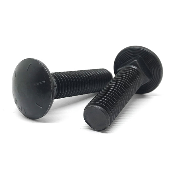 3/4-10x6" Grade 8 Round Head Square Neck Full Thread Carriage Bolts Plain