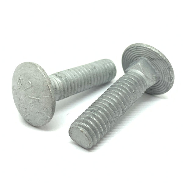 1/4-20x1-3/4" A307 Grade A Carriage Bolts Galvanized
