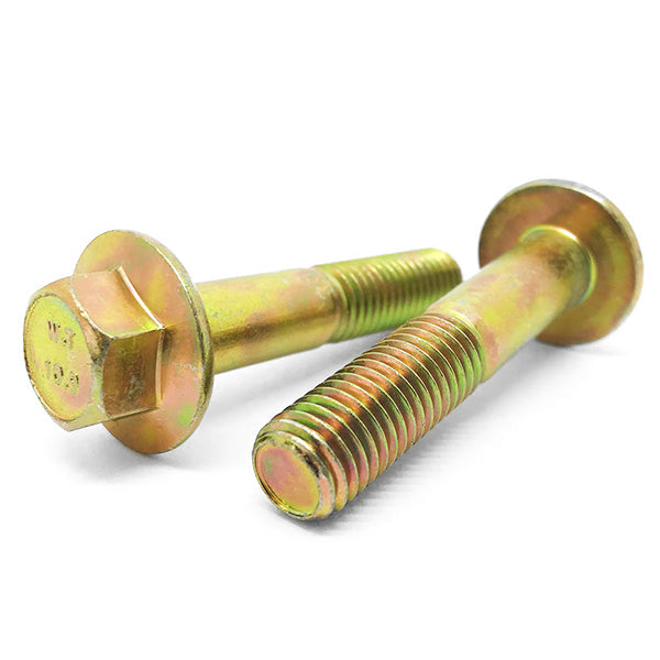 M8-1.25x80 Class 10.9 Hex Flange Bolts Zinc Yellow