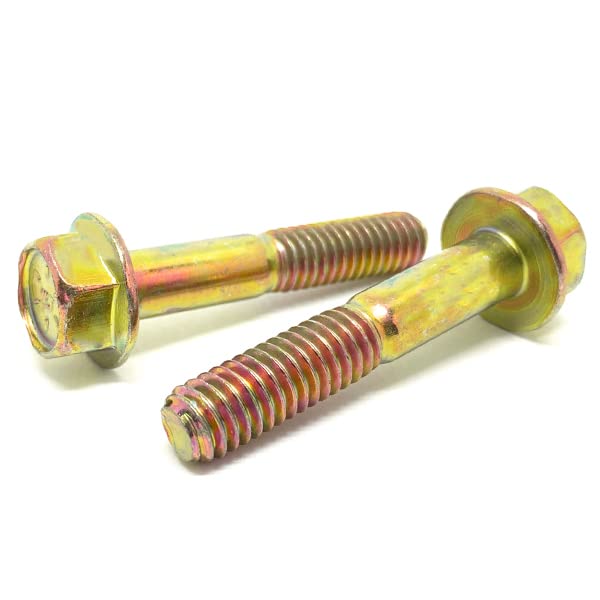 5/16-18x2" Grade 8 Hex Flange Frame Bolts Zinc Yellow