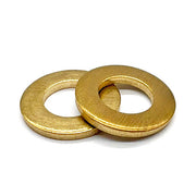 #6 Solid Brass Flat Washers
