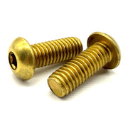 #8-32x3/8" Brass Button Head Socket Cap Screw
