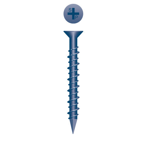 #3/16 Strong-Point Flat Head 3/16 x 4, PH, Hi-Low, Blue Ceramic Finish
