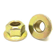1/2"-13 Grade 8 Hex Flange Prevailing Torque Top Lock Nuts Zinc Yellow
