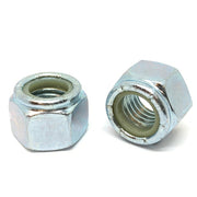 M8-1.25 Hex Nylon Insert Lock Nut Zinc