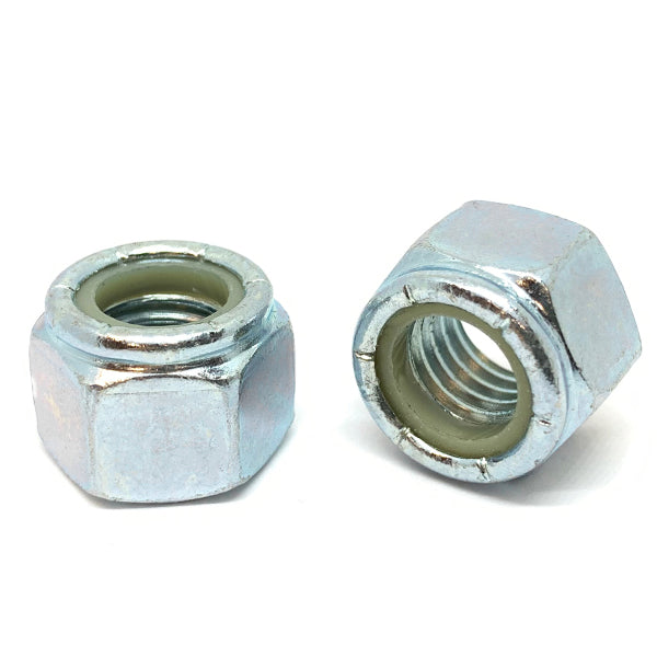 M5-0.8 Class 8 Nylon Insert Hex Nuts Zinc