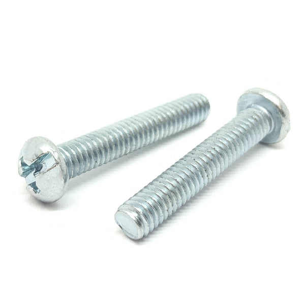 #10-32x1-1/2" Combo Round Head Machine Screws Steel Zinc