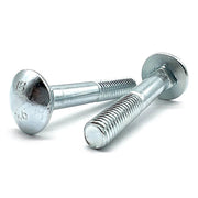 M8-1.25x40 Class 4.6 Round Head Carriage Bolts Zinc