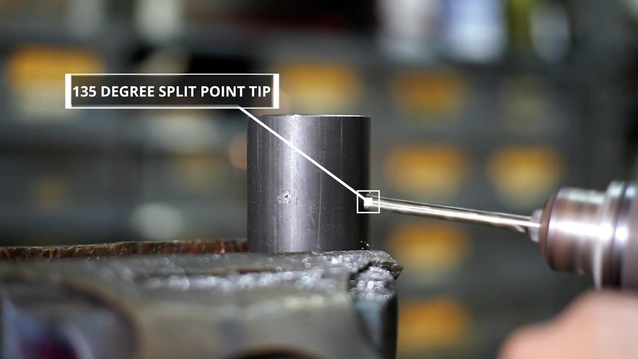 1/4" Cobalt Split Point Stub Drill Bit