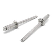 3/16" Dia 3/16"-1/4" (64)  Grip - Dome Head Blind Rivets Stainless/Stainless Mandrel
