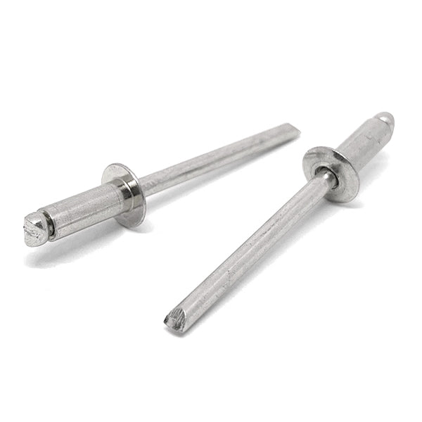 3/16" Dia 3/16"-1/4" (64)  Grip - Dome Head Blind Rivets Stainless/Stainless Mandrel