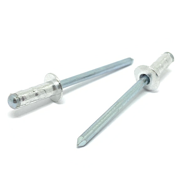 1/8" Dia 1/8"-5/16 (43-45) Grip - Multi Grip Dome Head Blind Rivets Aluminum/Steel Mandrel