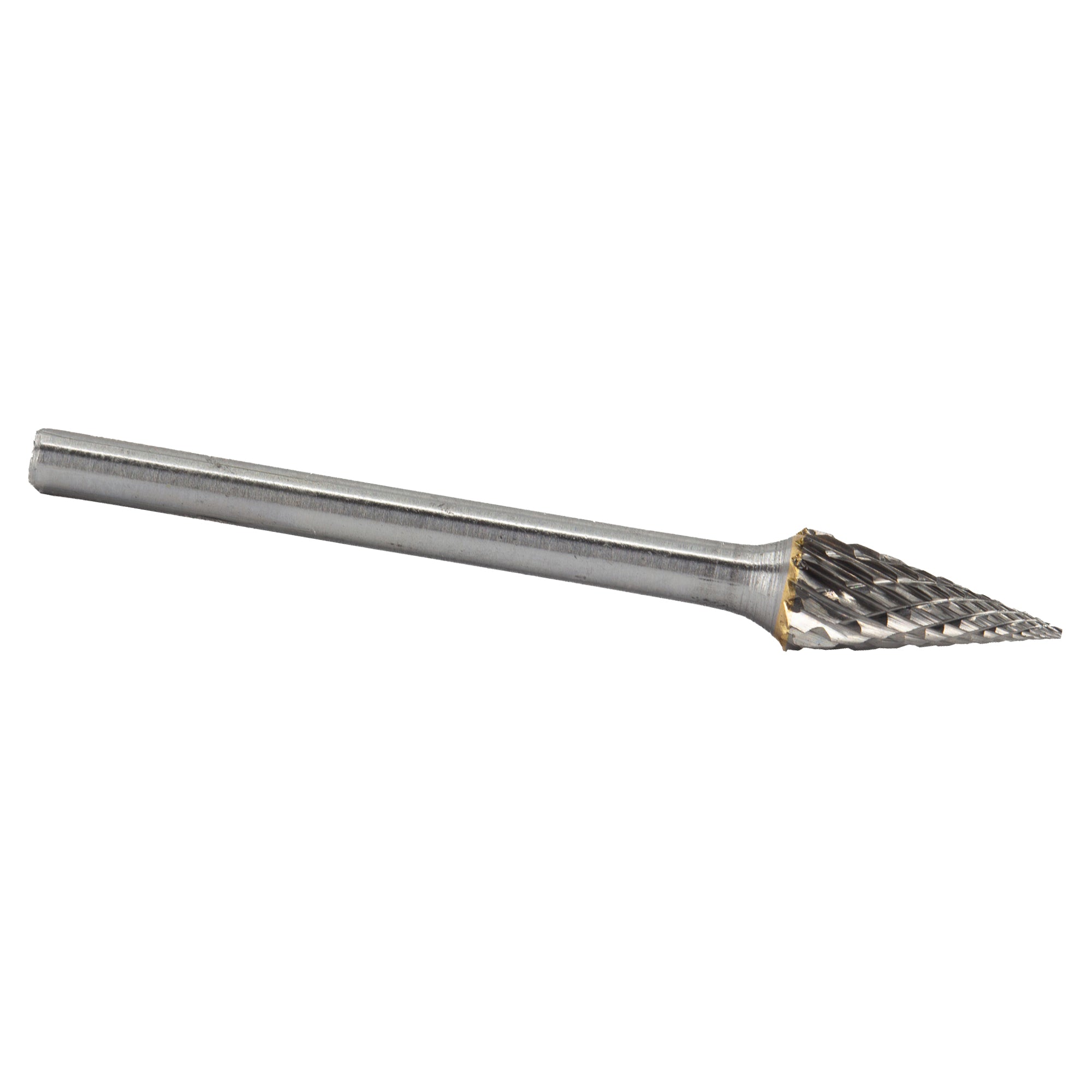 SM-61 3/32" X 1/4" Cone Pointed End Carbide Bur 3/32" Shank