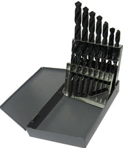 15 Piece HSS Black Oxide Stub (Screw Machine) Split Point Drill Bit Set, D/ASP, 1/16" - 1/2"