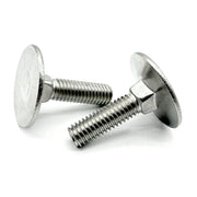 1/4"-20x2-1/2" Stainless Steel Round Head Square Neck Elevator Bolt
