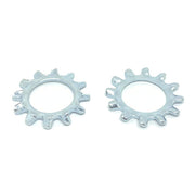 M6 Class 10 External Tooth Lock Washers Zinc Clear