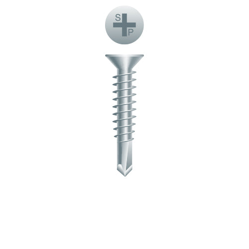 #14 Strong-Point Flat Head 14-14 x 3, PH, Zinc