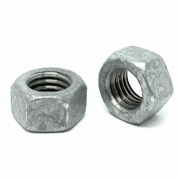 1/4"-20 Grade 2 Finished Hex Nuts Galvanized