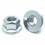 M12-1.75 Class 8 Hex Flange Prevailing Torque Top Lock Nuts Zinc Clear