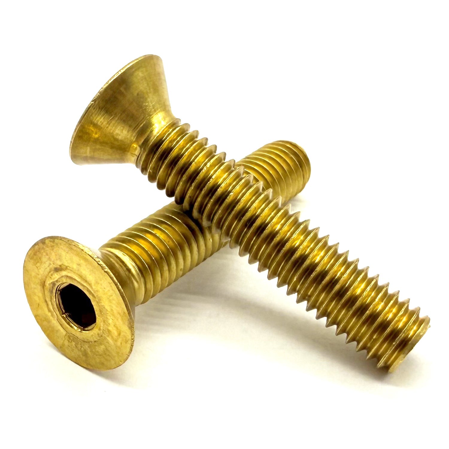 1/2"-13x3" Brass Flat Head Socket Cap Screw