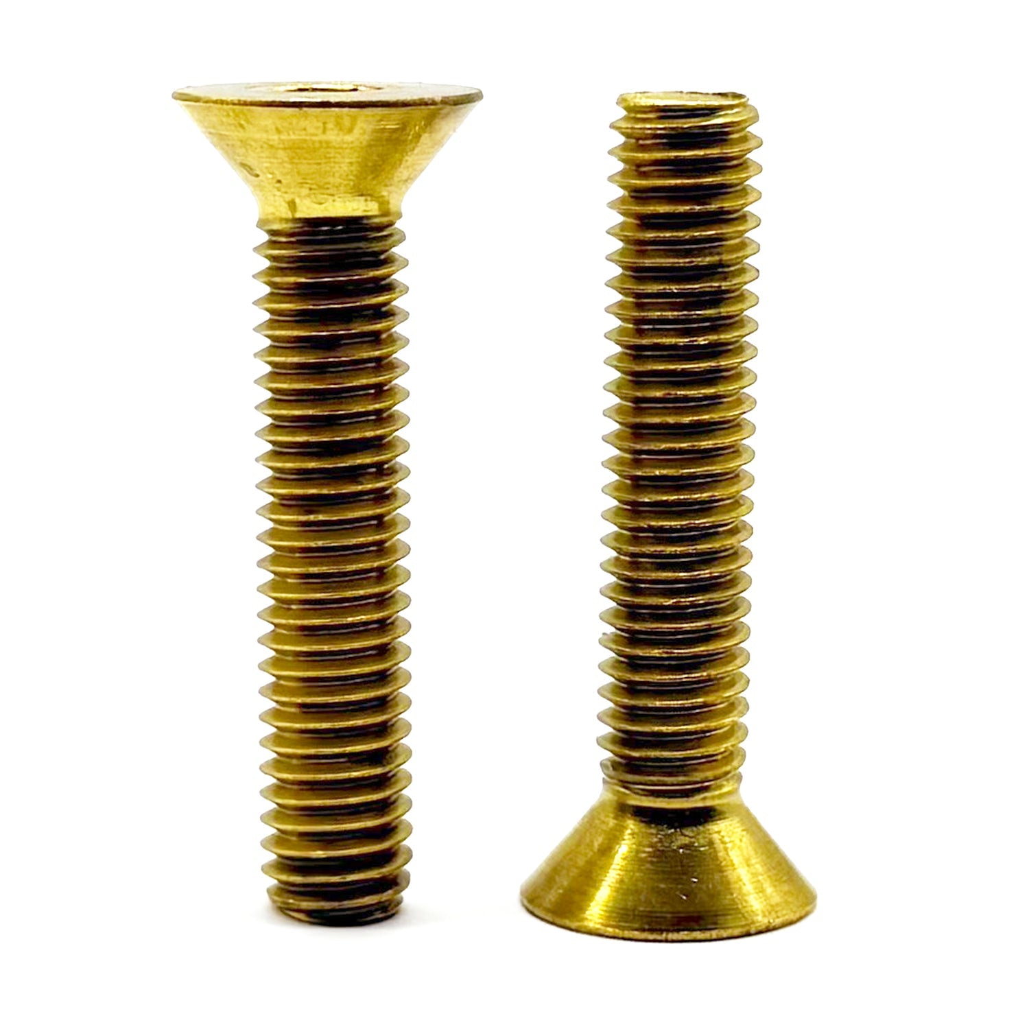 #8-32x5/16" Brass Flat Head Socket Cap Screw