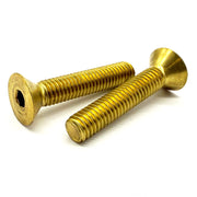 #4-40x3/16" Brass Flat Head Socket Cap Screw