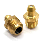 1/4"-28 Zerks Grease Fitting Straight Hydraulic Brass