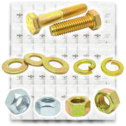 3/8"-16 Coarse Grade 8 Hex Cap Screws, Nuts, & Washers - 754 PCS