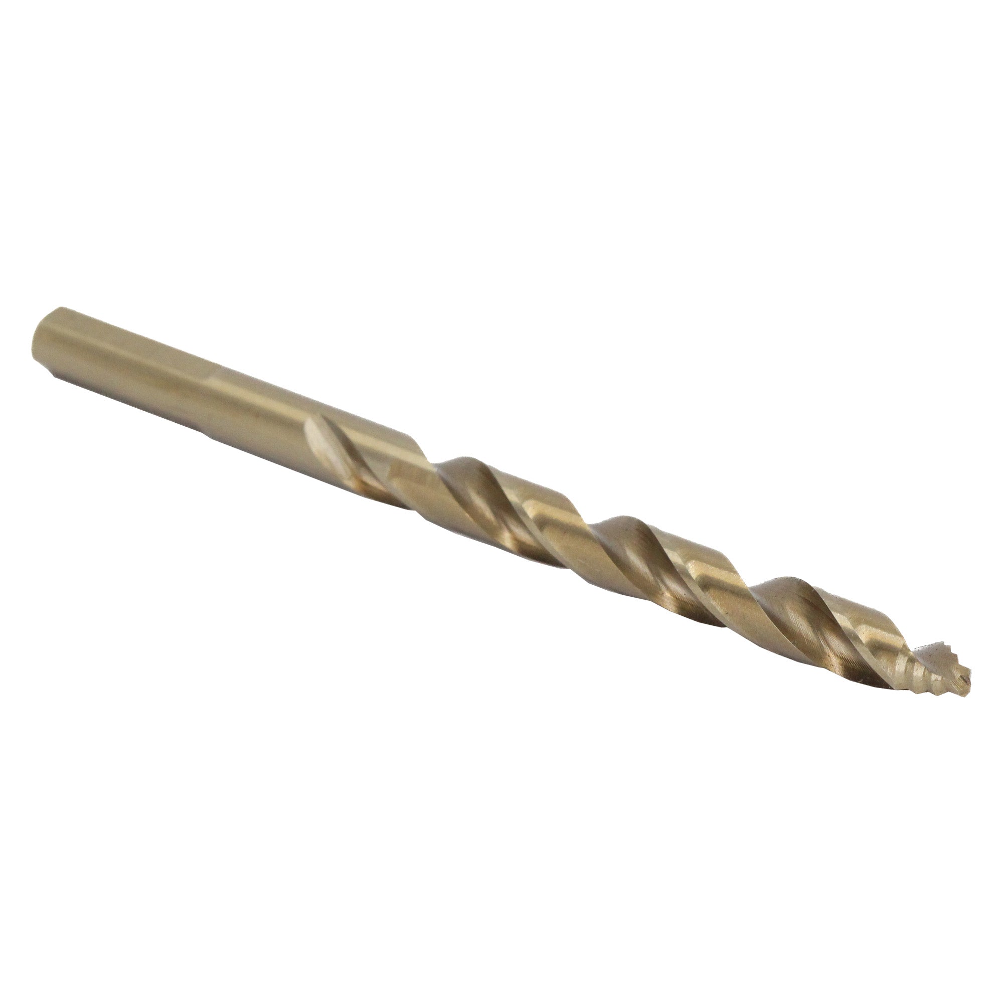19/64" Stepped Point Cobalt Drill Bit with 3-Flat Shank