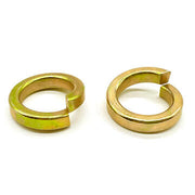 3/4" Grade 8 High Collar Split Lock Washers Zinc Yellow