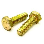 M10-1.50x30 Class 10.9 Hex Cap Screws Zinc Yellow