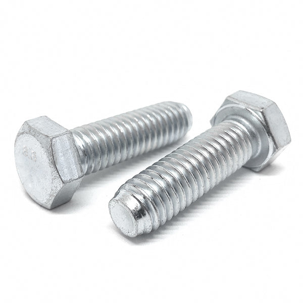 M8-1.0x25 Class 8.8 Hex Cap Screws Zinc Clear