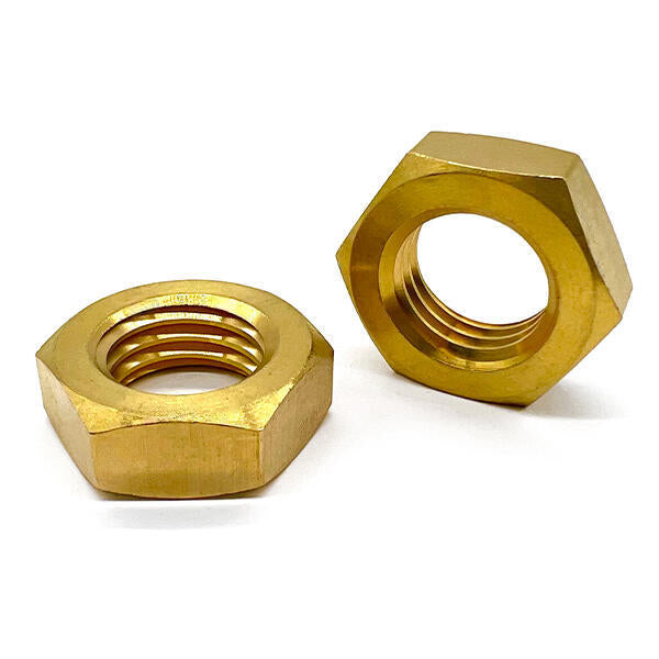 1"-14 Brass Hex Jam Nut