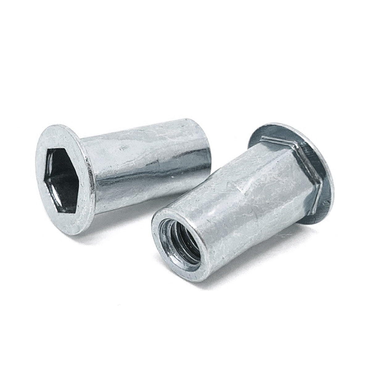 3/8-16 UNC L (.150-.312) Aluminum Hex Rivet Nut