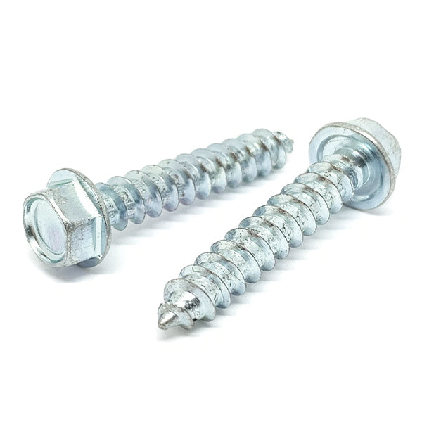 #14x1" Hex Washer Head Type AB Self Tapping Sheet Metal Screws Zinc