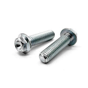 M8-1.25x35 Hex Flange Bolt Bowl Head Off Road Moto Hardware Zinc