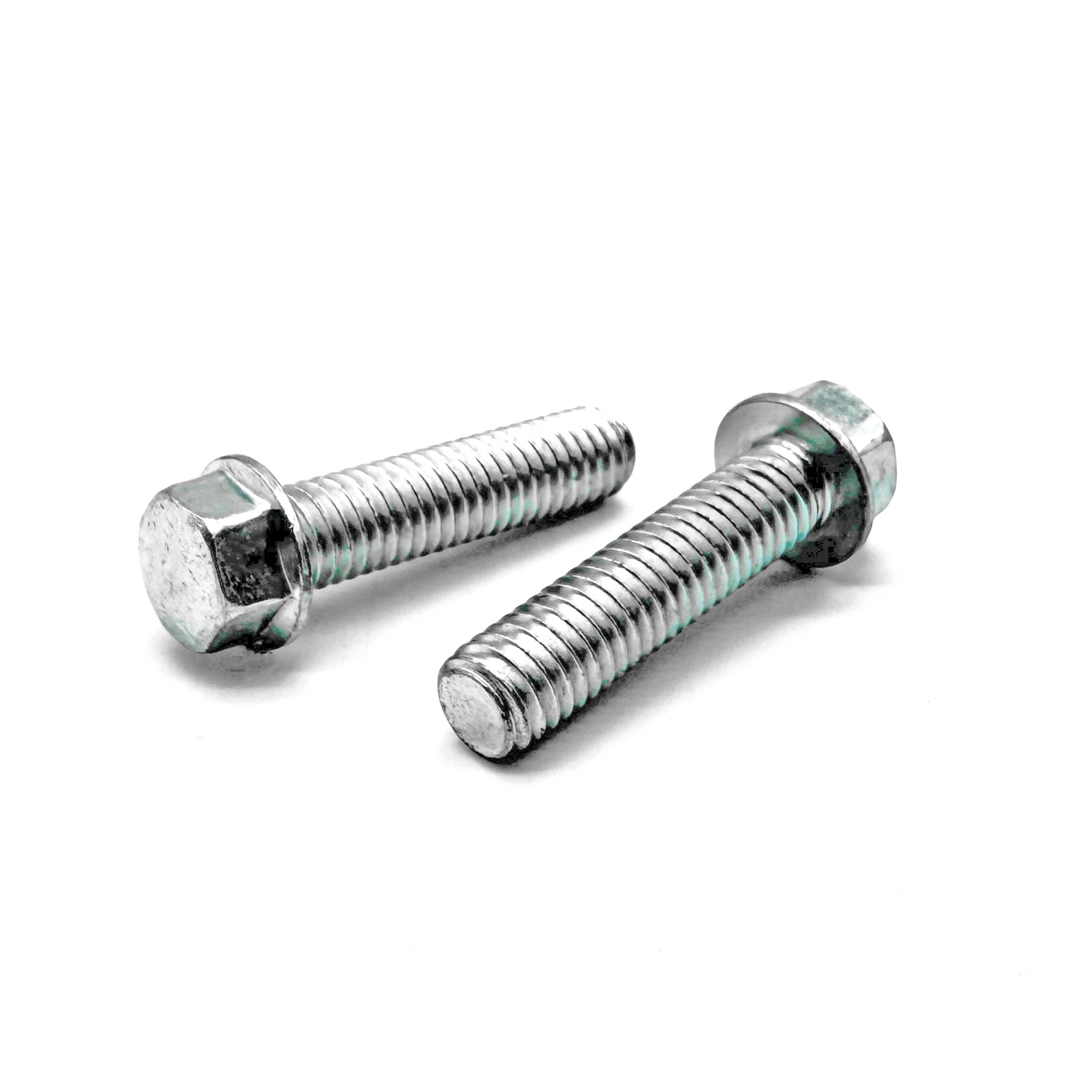 M6-1.0x16 Hex Flange Bolt Smooth Head Off Road Moto Hardware Zinc