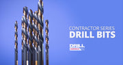 1-9/64" HSS Black & Gold Drill Bit with Reduced 1/2" 3-Flat Shank, Contractor Series