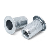 3/8-16 L (.150-.312) Aluminum Large Flange Knurled Body Rivet Nut