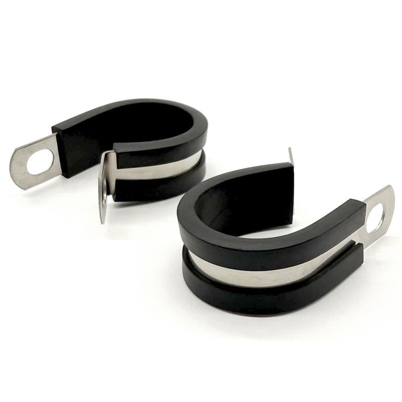 1" Stainless Steel Rubber Insulated Medium Duty Cable Clamp