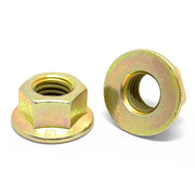 M16-2.0 Class 8 Hex Flange Nuts Zinc Yellow