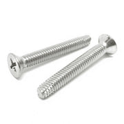 #10-32x3/4" 410 Stainless Steel Phillips Flat Head Type F Thread Cutting Screws