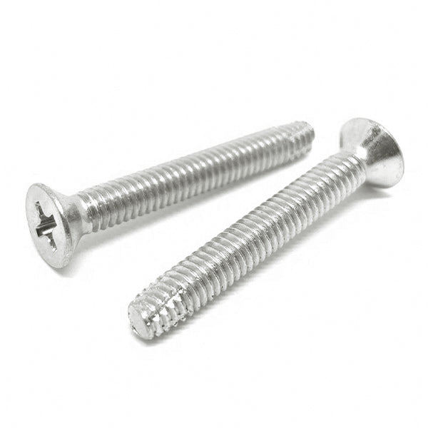 #10-32x3/4" 410 Stainless Steel Phillips Flat Head Type F Thread Cutting Screws
