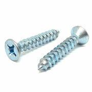 #8x2-1/2" Phillips Flat Head Type AB Self Tapping Sheet Metal Screws Zinc